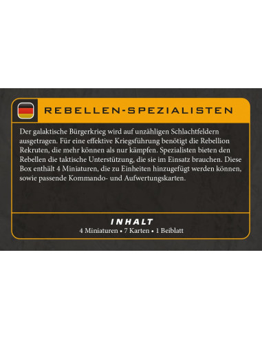 Asmodee   Star Wars Legion Rebel Specialists   Amg   Extension Jeu 