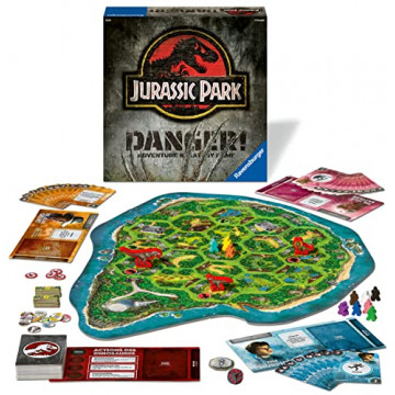 Jurassic Park Danger - Jeu de société Famille - Jeu de stratégie immersif et collaboratif - 2 à 6 Joueurs