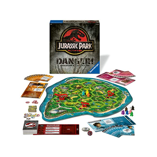 Ravensburger - Jurassic Park Danger - Jeu de société Famille - Jeu de stratégie immersif et collaboratif - 2 à 6 Joueurs