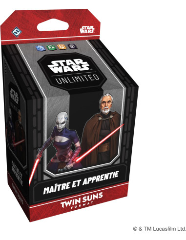 Asmodee Star Wars : Unlimited Tcg Twin Suns Deck Dooku Et Asajj Ventress 