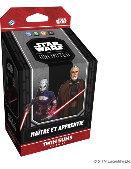 Asmodee Star Wars : Unlimited Tcg Twin Suns Deck Dooku Et Asajj Ventress 