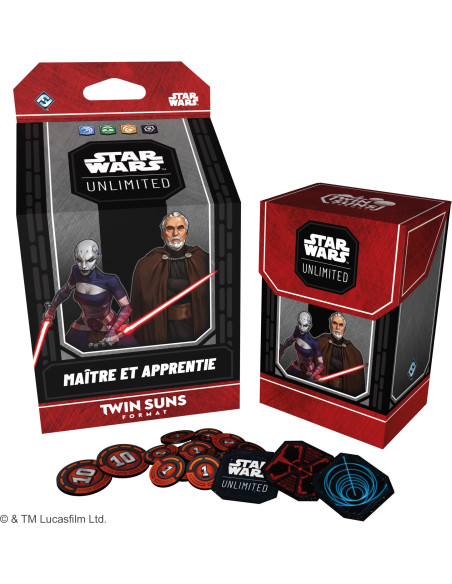 Asmodee Star Wars : Unlimited Tcg Twin Suns Deck Dooku Et Asajj Ventress 