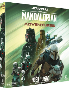 Asmodee   The Mandalorian Adventures Fidèle Au Crédo   Extension Jeu De Société Coopératif Star Wars   Dès 12 Ans   1 à 