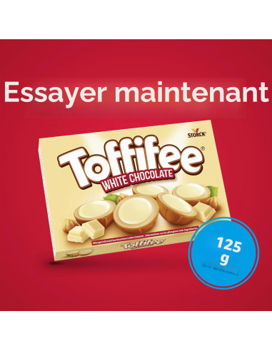 Toffifee Chocolat Blanc, Bonbons à La Noisette Et Au Caramel   1 X 125 G 