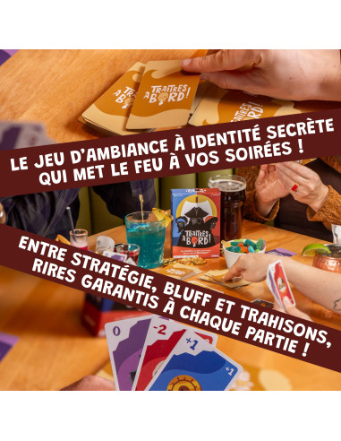 Savana Traitres à Bord   Jeu De Société   Grand Prix Du Jouet 2023   Jeux à Identité Secrète   Jeu De Voyage Et De Poche 