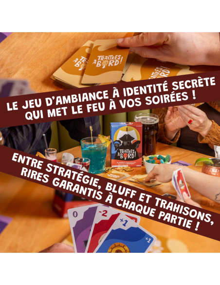 Savana Traitres à Bord   Jeu De Société   Grand Prix Du Jouet 2023   Jeux à Identité Secrète   Jeu De Voyage Et De Poche 