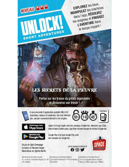 Asmodee   Unlock! Short Adventures   Les Secrets De La Pieuvre 