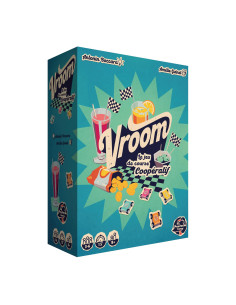 Blackrock Games   Vroom – Jeu De Course Coopératif – 3 à 6 Joueurs – Dès 8 Ans – Voitures En Bois, Modules évolutifs – 