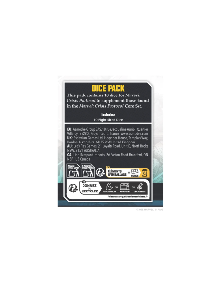 Dice Pack - Marvel Crisis Protocol