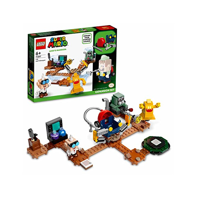 LEGO 71397 Super Mario Set d’Extension Labo et Ectoblast de Luigi’s Mansion, Jeu de Construction pour Enfants 6 Ans