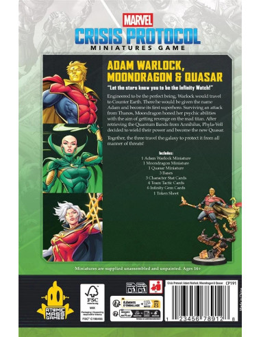 Adam Warlock, Moondragon & Quasar - Marvel...