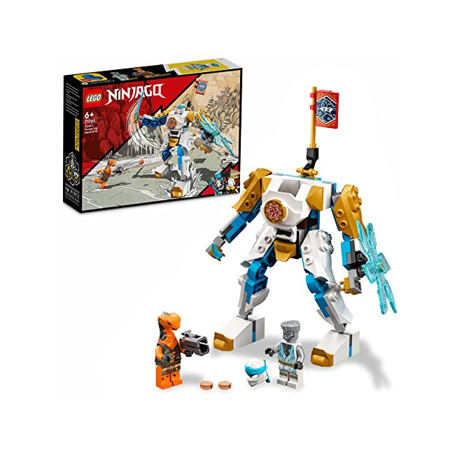 LEGO 71761 Ninjago L’Évolution Robot De Puissance De Zane, Jouet pour Enfants 6 Ans avec Figurines Serpent, Bataille
