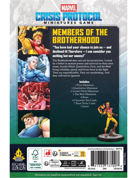 Members of the Brotherhood Affiliation Pack - Marvel Crisis Protocol