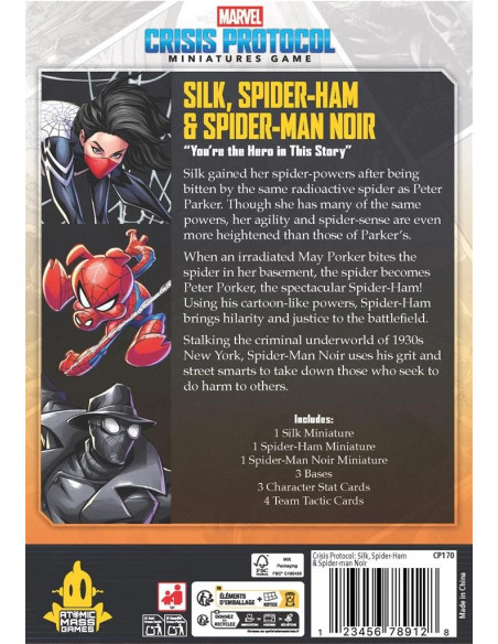 Silk Spider Ham & Spider Man Noir - Marvel Crisis Protocol