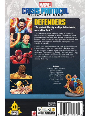 The Defenders Affiliation Pack - Marvel Crisis...