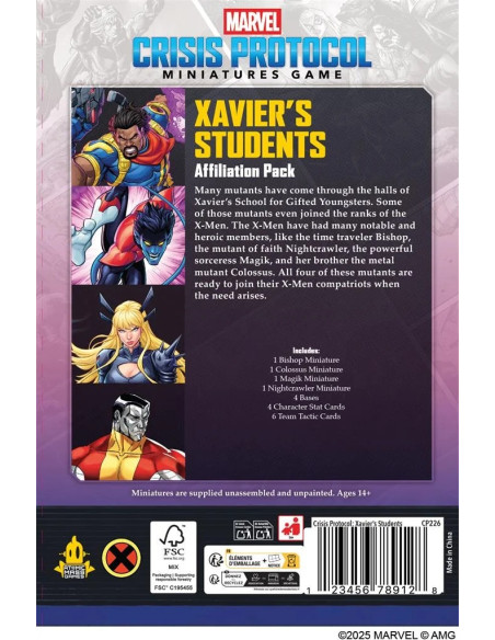 Xavier's Students Affiliation Pack - Marvel Crisis Protocol
