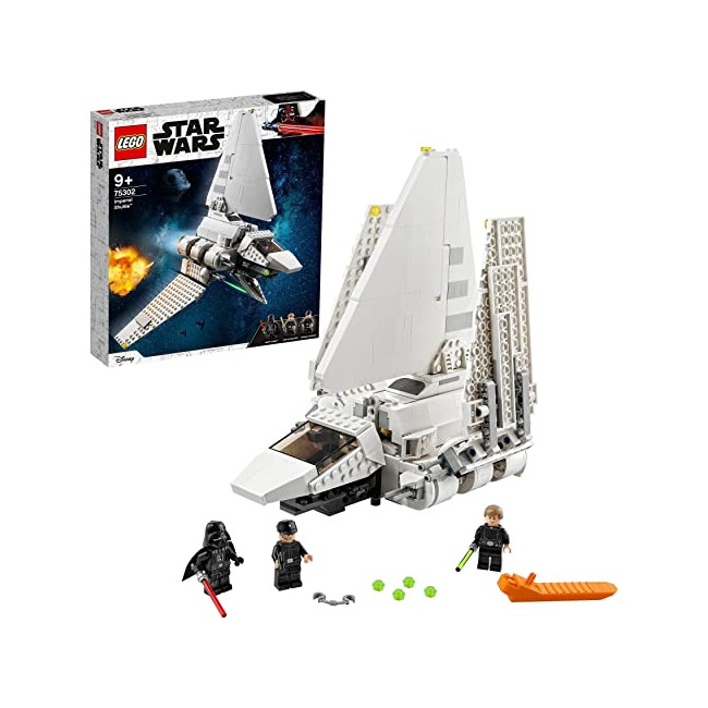 LEGO 75302 Star Wars La Navette Impériale, Jeu de Construction, avec Luke Skywalker, Son Sabre Laser et Minifigurines