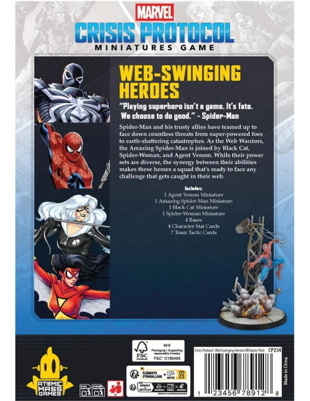 Web Swinging Heroes Affiliation Pack - Marvel Crisis Protocol