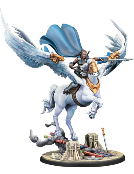Valkyrie on Elendil & Warriors Three - Marvel Crisis Protocol