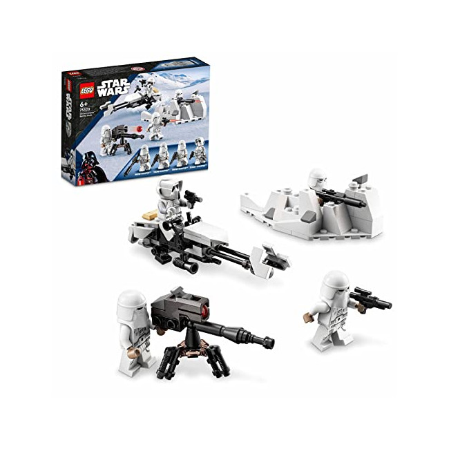 Lego 75320 Star Wars Pack de Combat Snowtrooper, Set Collector avec 4 Figurines, Blaster et Jouet pour Enfant +6 Ans