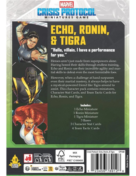 Echo, Ronin & Tigra - Marvel Crisis Protocol