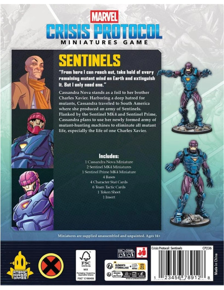 Sentinels Affiliation Pack - Marvel Crisis Protocol
