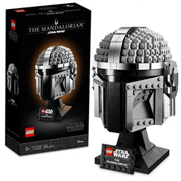 Lego 75328 Star Wars Le Casque du Mandalorien Maquette de Collection à Construire, Décoration et Cadeau pour Adultes