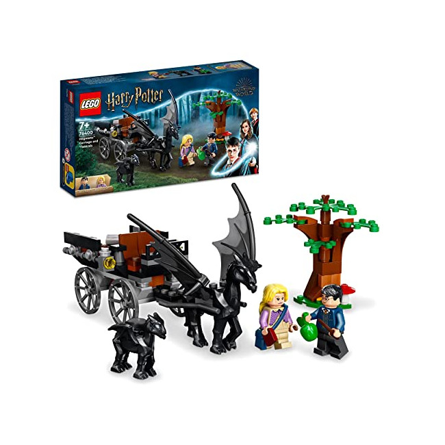 Lego 76400 Harry Potter La Diligence et Les Sombrals de Poudlard, Jouet et Minifigurine de Chevaux et de Calèche pour