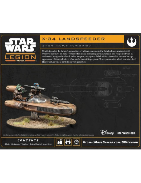 Star Wars Legion - X-34 Landspeeder (FR)