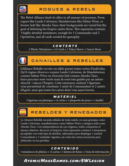 Star Wars Legion - Rogues & Rebels (FR)