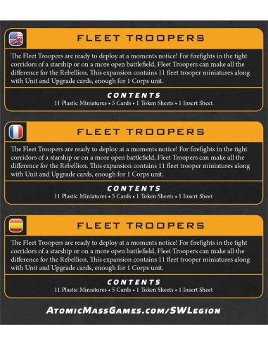 Star Wars Legion - Fleet Troopers (FR)