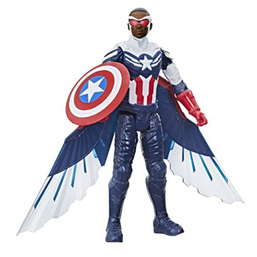Marvel Studios Avengers Titan Hero Series, figurine Captain America de 30 cm avec des ailes, pour enfants à partir de 4