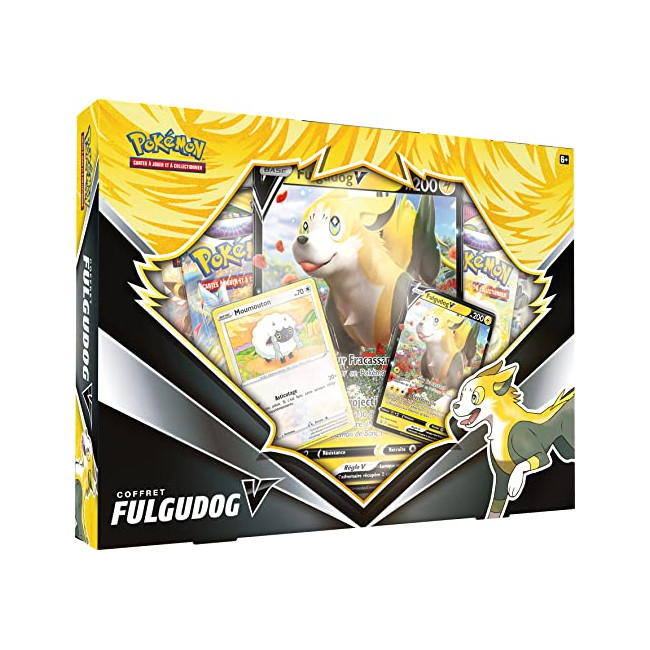 Pokémon | Coffret Fulgudog-V | Cartes à collectionner | Age : 6+ | 1 joueur +