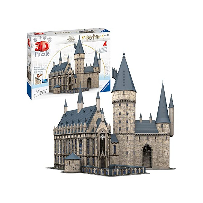Ravensburger- Puzzle 3D 540 pièces Château de Poudlard/Harry Potter Enfant, 4005556112593