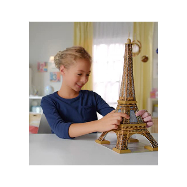 Ravensburger - Puzzle 3D Building - Tour Eiffel - A partir de 10 ans - 216 pièces numérotées à assembler sans colle -