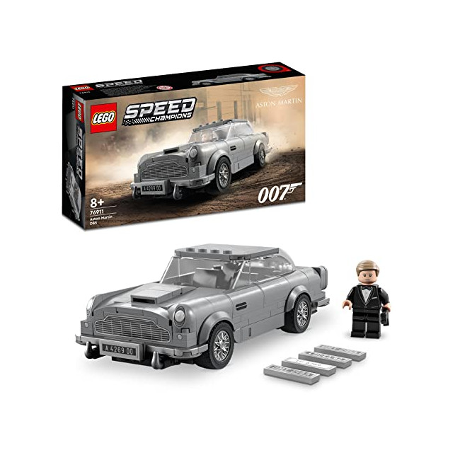 Lego 76911 Speed Champions 007 Aston Martin DB5, Jouet, Voiture Modélisme, de Course, Mourir Peut Attendre, Collection