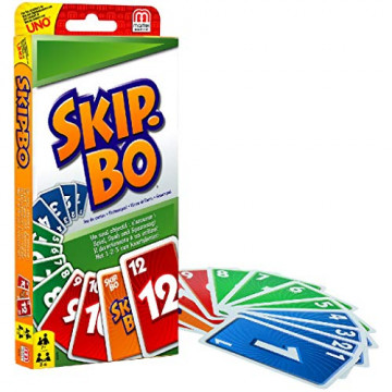 Mattel Games - Skip-Bo jeu de cartes et de société pour toute la famille, 2 à 6 joueurs dès 7 ans