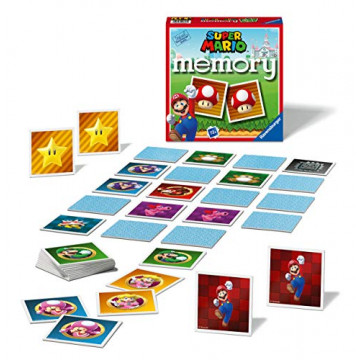 Ravensburger -  Grand memory® - Super Mario - Jeu de paires et de mémoire - 72 cartes - Adultes et Enfants
