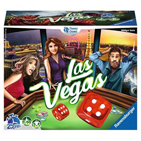 Ravensburger - Las Vegas - Jeu d'ambiance - Idéal pour une soirée en famille ou entre amis - 26745