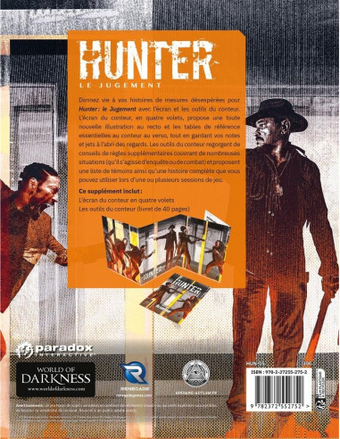Ecran du Conteur - Hunter