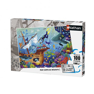 Nathan - Puzzle Enfant - Puzzle 100 p - Le monde sous-marin - Dès 6 ans - 86765