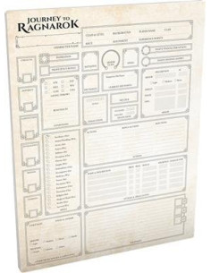 Bloc de feuilles de personnage - Vers le Ragnarök