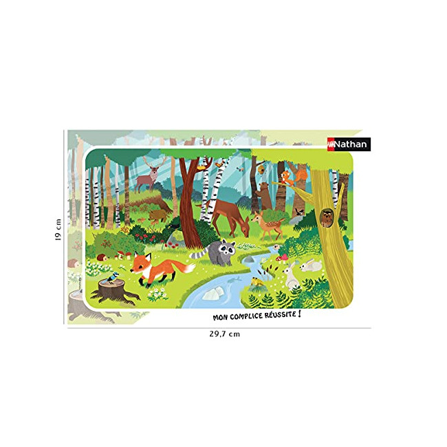 Puzzle à cadre 15 pièces - Les animaux de la forêt