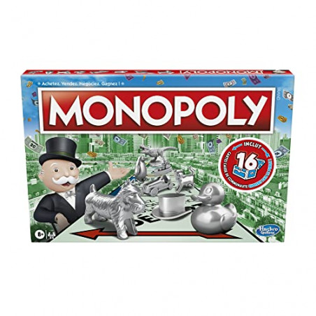 Monopoly, Jeu de Plateau Classique pour la Famille et Les Enfants, pour 2 à 6 Joueurs, à partir de 8 Ans