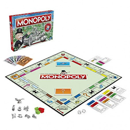 Monopoly, Jeu de Plateau Classique pour la Famille et Les Enfants, pour 2 à 6 Joueurs, à partir de 8 Ans