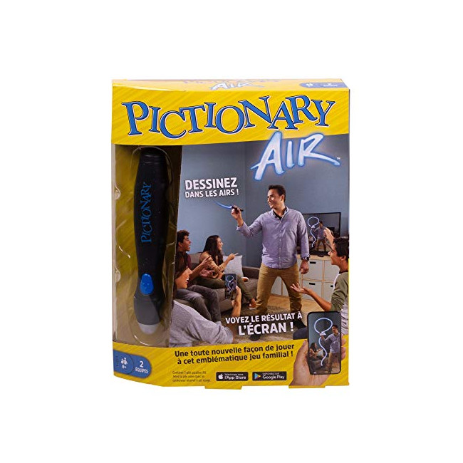 Pictionary Air, jeu de société et de dessin dans les airs, avec résultat à l'écran, version française, GJG13