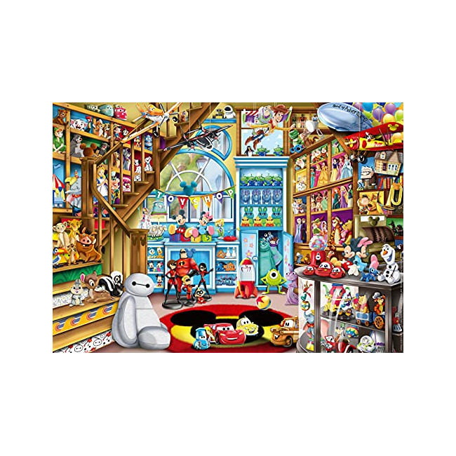 Ravensburger - Puzzle Adulte - Puzzle 1000 p - Le magasin de jouets / Disney - 16734