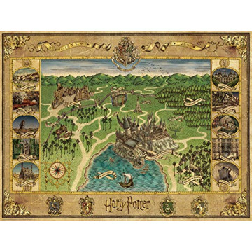 Harry Potter - Puzzle Adulte - La Carte de Poudlard 1500 pièces