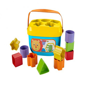 Fisher-Price - Mon trieur de formes - Jouet bébé - boite avec 10 blocs pour apprendre à trier et à empiler - couleurs vives