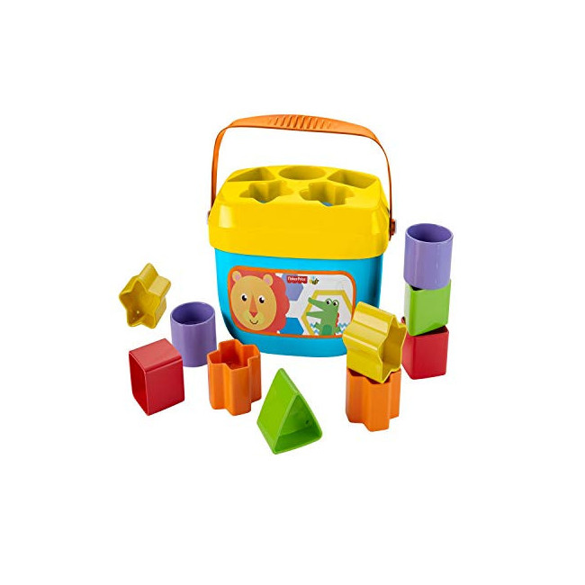 Fisher-Price Mon Trieur de Formes jouet bébé, boite avec 10 blocs, pour apprendre à trier et à empiler, couleurs vives, 6...